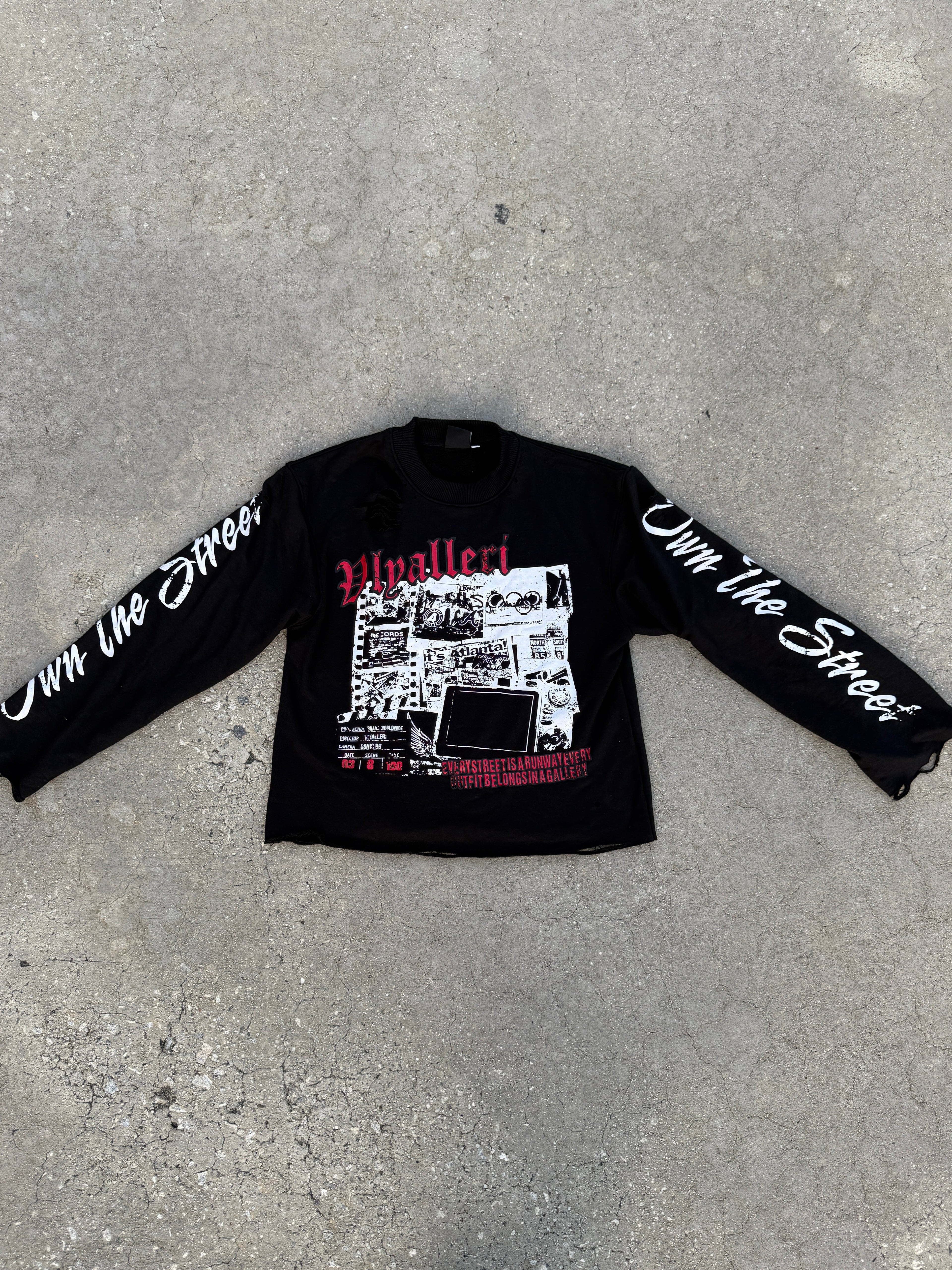 Black Own The Streets Longsleeve