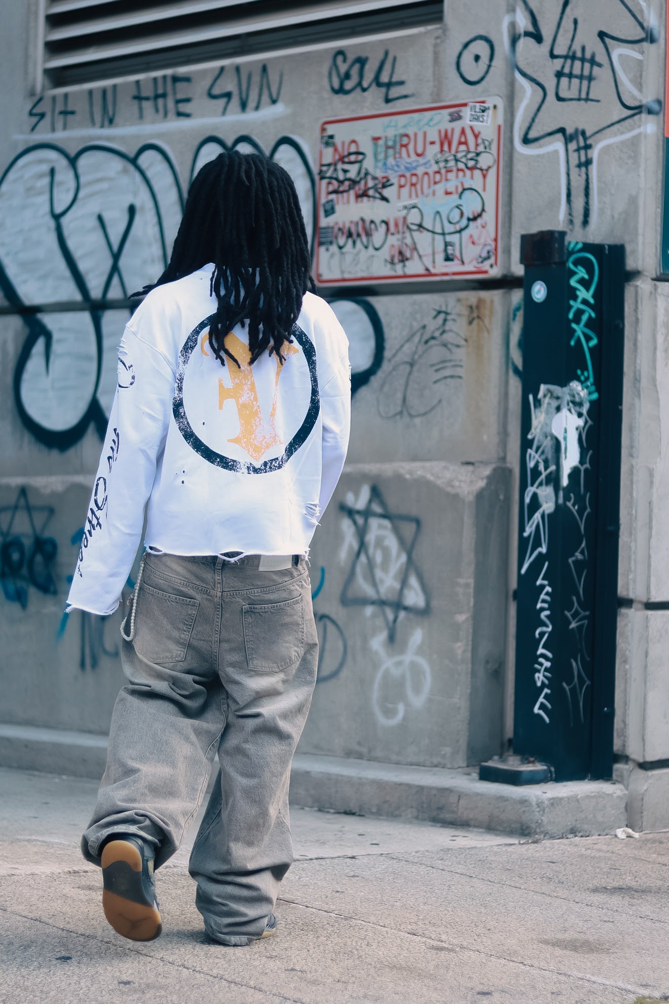 White Own The Streets Longsleeve
