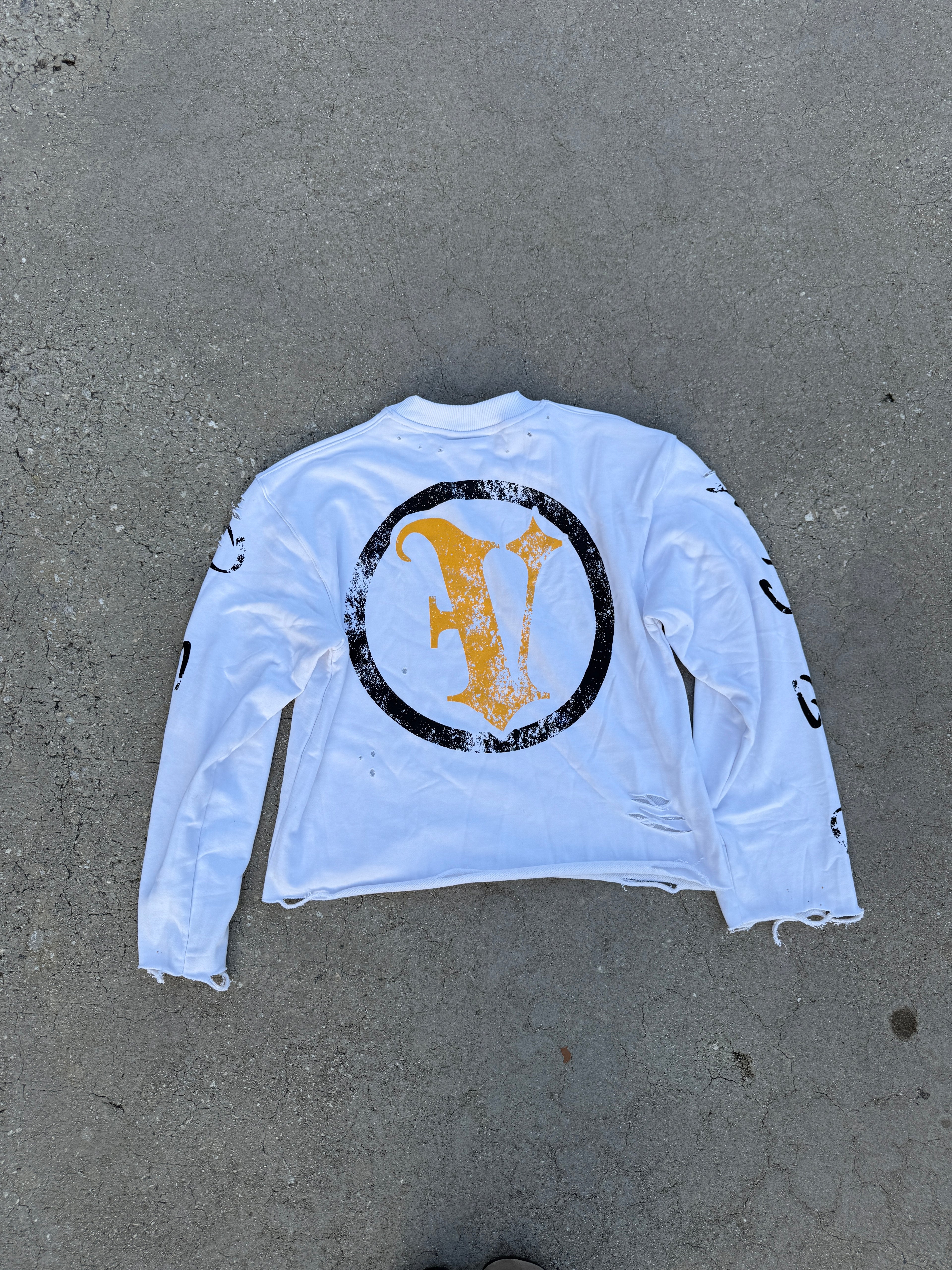 White Own The Streets Longsleeve
