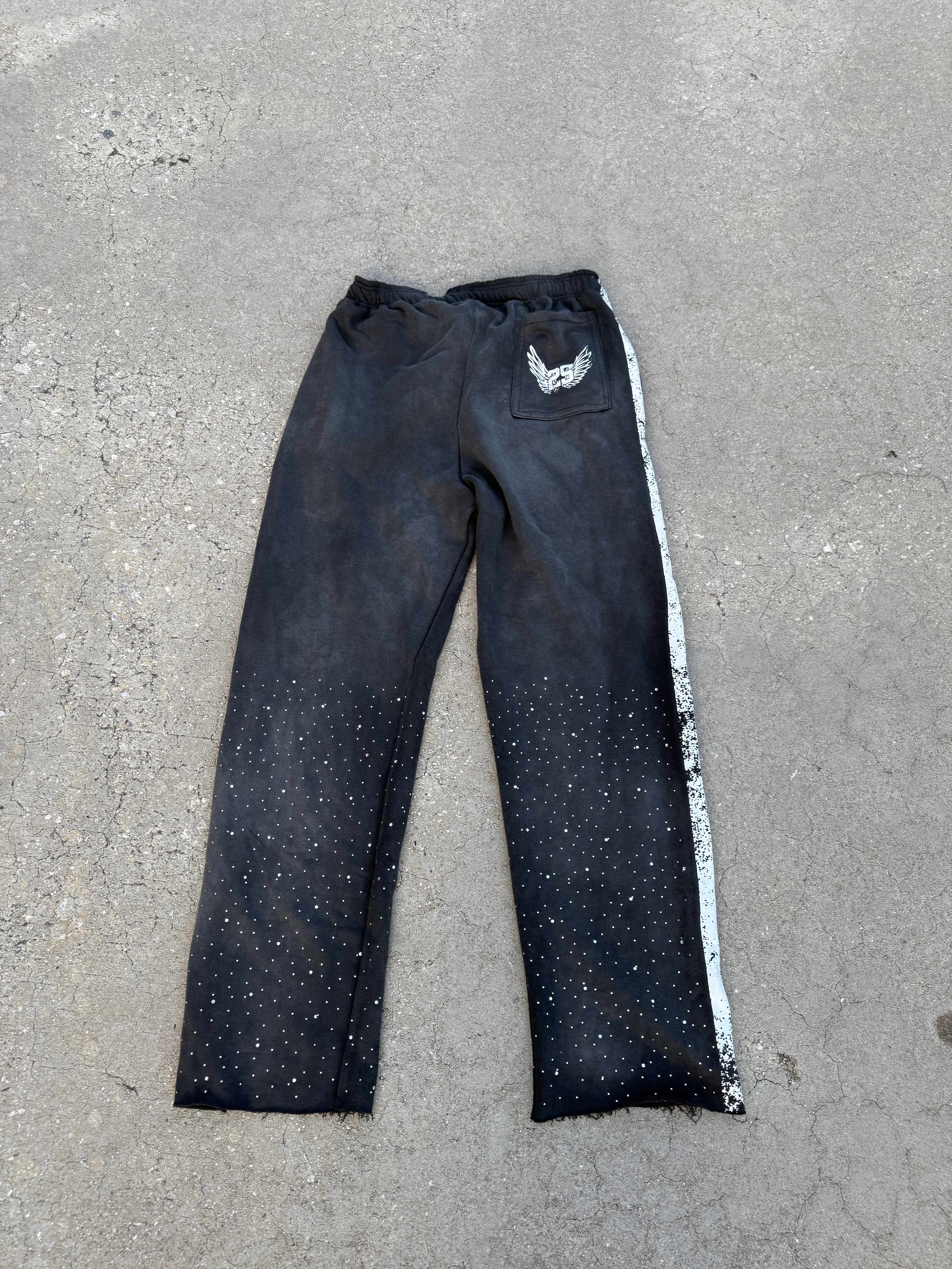 Black Cold Stones Pants